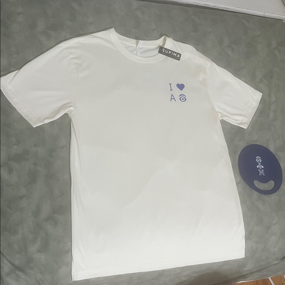 IBM 2025 T-Shirt NEW Ivory US Open L I Heart AI Eye Vintage Style 9/7/25 Unisex